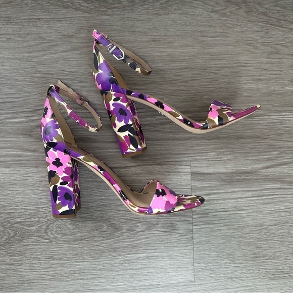 Sam Edelman yaro ankle floral strap heels - Picture 3 of 11